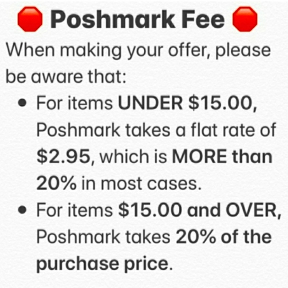 POSHMARK FEES
